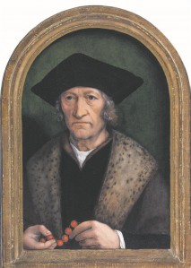Michel Sittow (atribueeritud). Mees palvehelmestega. Umbes 1520. 