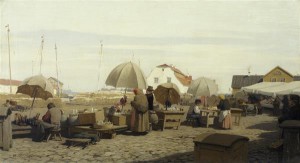 Oskar Hoffmann (1851-1912). Taru turg. Õli, lõuend, 1880. aastad. 