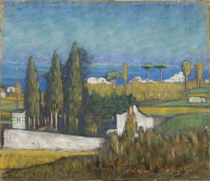 Ants Laikmaa. Capri maastik.  Pastell, 1910. 