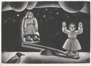 Kaljo Põllu „Kahekesi“ sarjast „Kodalased“ (1973).