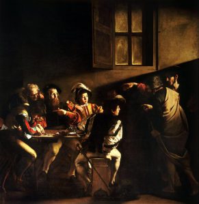 Storaro suureks inspiratsiooniks oli Caravaggio maal „Matteuse kutsumus“ (1600).  