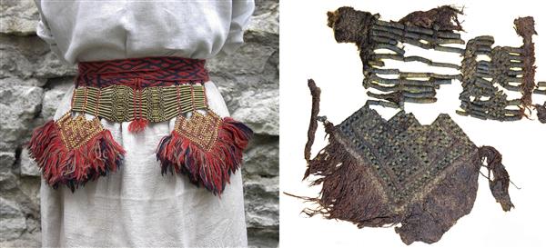 Virunukast leitud tagapõlle jäänused ja rekonstruktsioon. Valmistas Jaana Ratas.