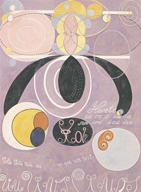 Hilma af Klint. Kümme suurimat. Nr 6. Täisiga. Grupp IV. 1907, tempera. Stiftelsen Hilma af Klints Verk.