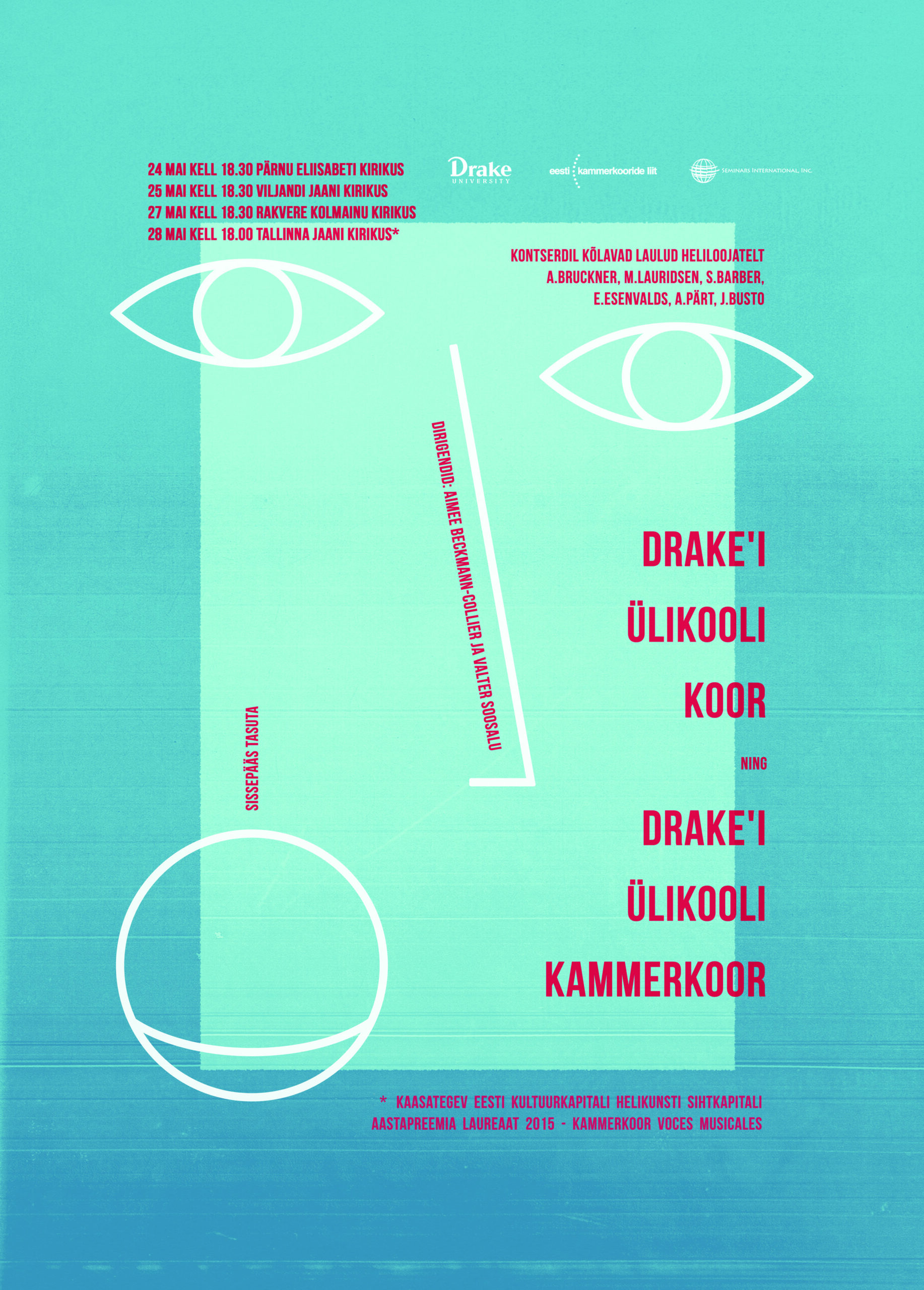 Eesti Kammerkooride Liidu kontsert-sari “Kuulajale” tasuta kontserdid  Eesti linnades