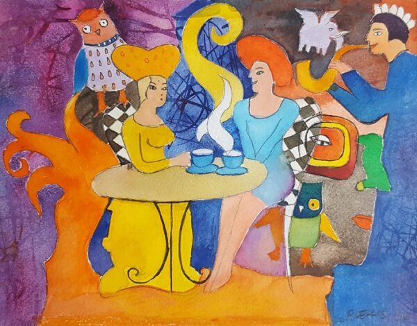 Pille Ernesaks ja Pille Lehis Vabaduse galeriis ehk laps tänases maailmas