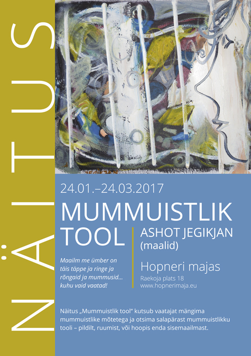 Hopneri majas avatakse Ashot Jegikjani maalide näitus “Mummuistlik tool”