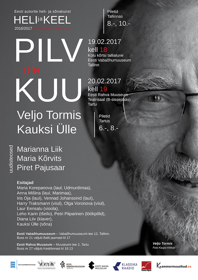 “Pilv üle kuu” – Veljo Tormis, Kauksi Ülle ja noorte heliloojate uudisteosed