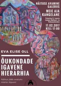 Eva Elise Olli näitus  Luunja galeriis