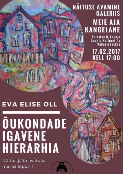 Eva Elise Olli näitus  Luunja galeriis