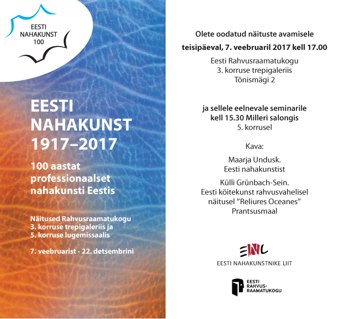 Rahvusraamatukogu tähistab Eesti nahakunsti suurjuubelit