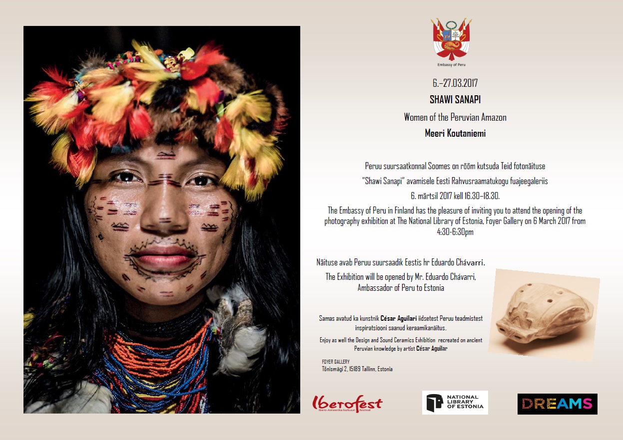 Amazonase põliselanikest naiste fotonäitus Rahvusraamatukogus