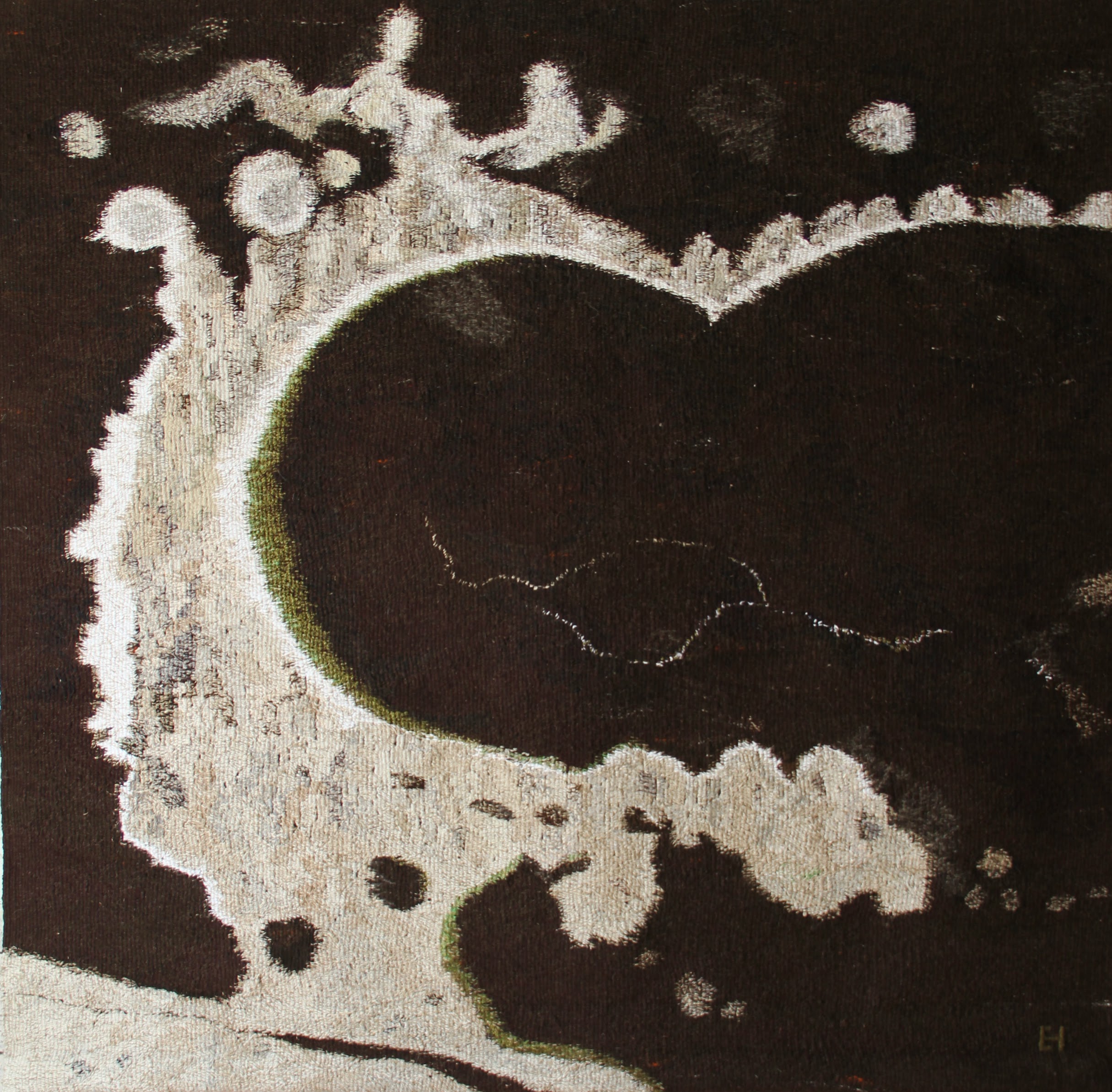 Ehalill Halliste paekivi ja gobelääni sümbioos Vabaduse galeriis