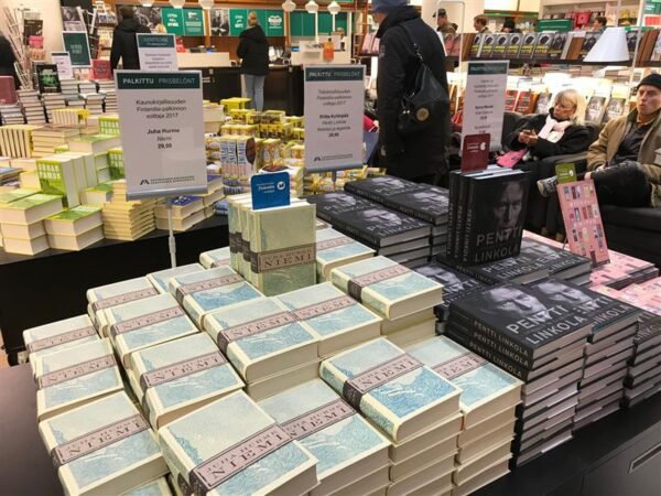 Soomes jagati juubeliaasta Finlandia kirjandusauhindu