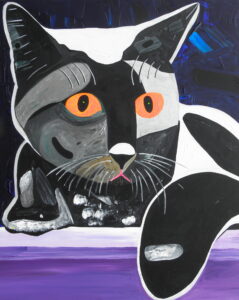 August Künnapu maalinäitus “Kasside kaskaad ja teisi pilte” Fahle Galeriis