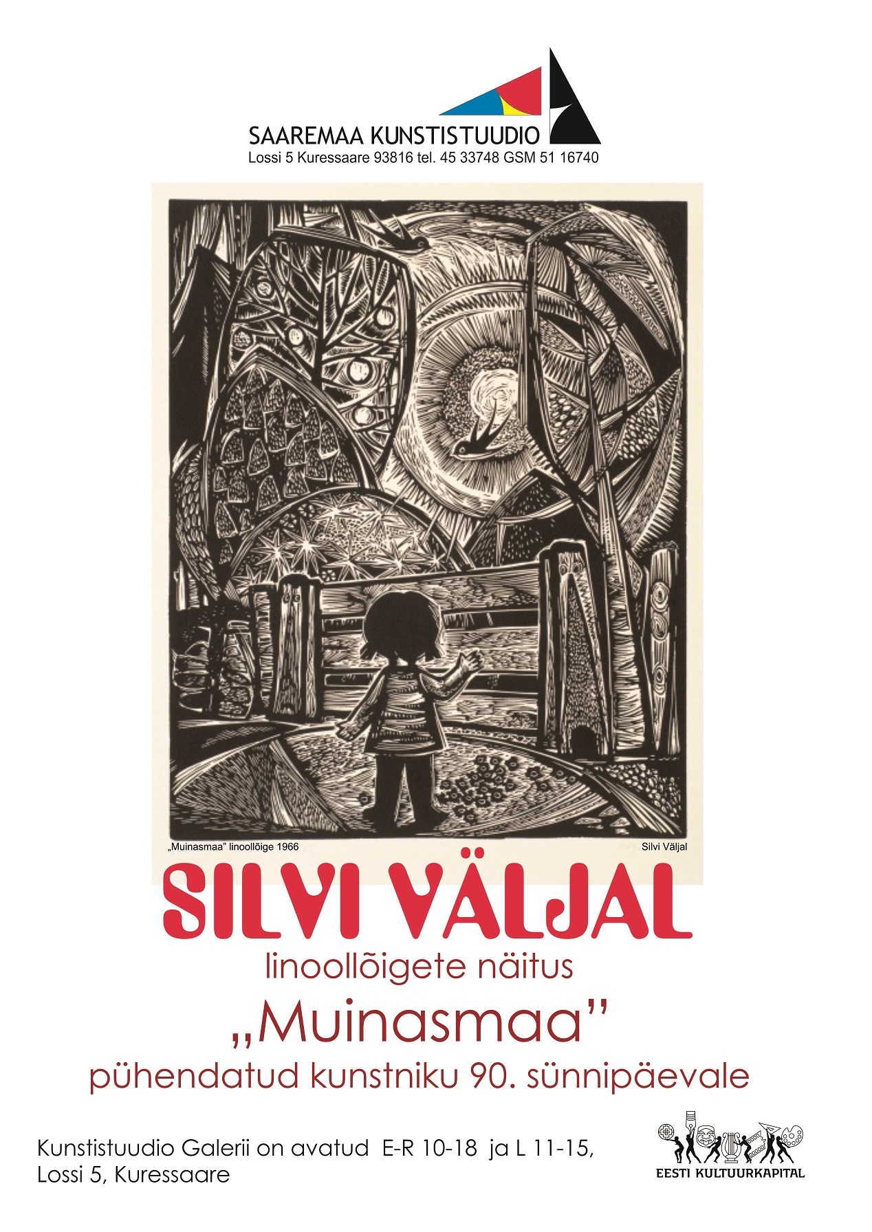 Silvi Väljal näitus “Muinasmaa” Saaremaa Kunstistuudio Galeriis