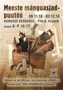 “Meeste mänguasjad – puutöö” Kondase Keskuses