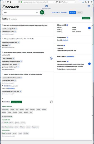 S&otilde;naveeb &ndash; EKI uus s&otilde;nastikuportaal
