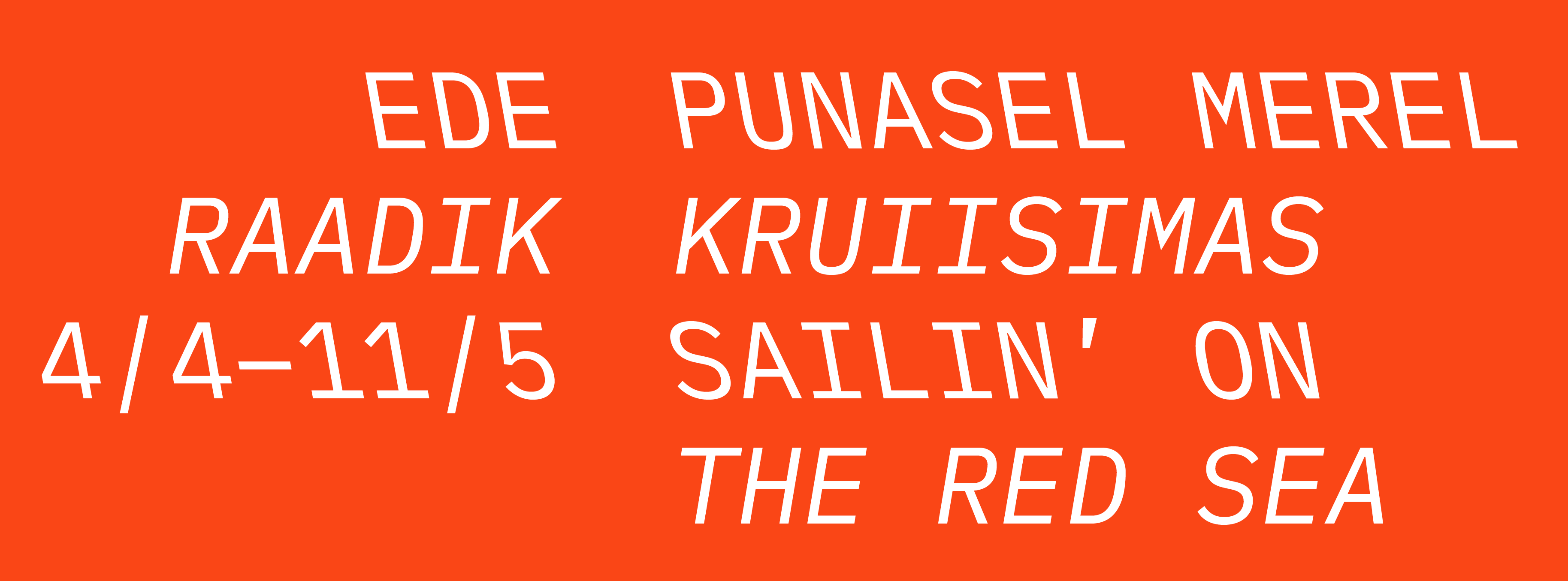 Ede Raadik “Punasel merel kruiisimas”