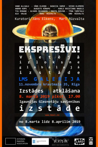 Eesti Maalikunstnike liidu valiknäitus Läti Kunstnike Liidu näitusesaalides Riias.