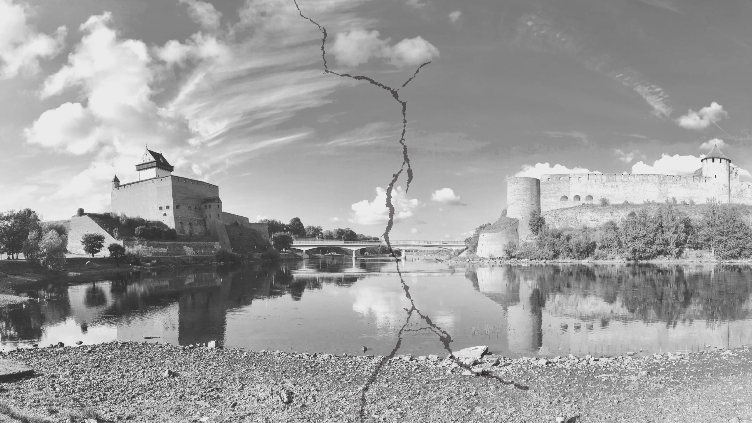 Dokumentaallavastus “Lõhe/Разлом” kajastab piirilinnade Narva ja Ivangorodi elanike saatusi