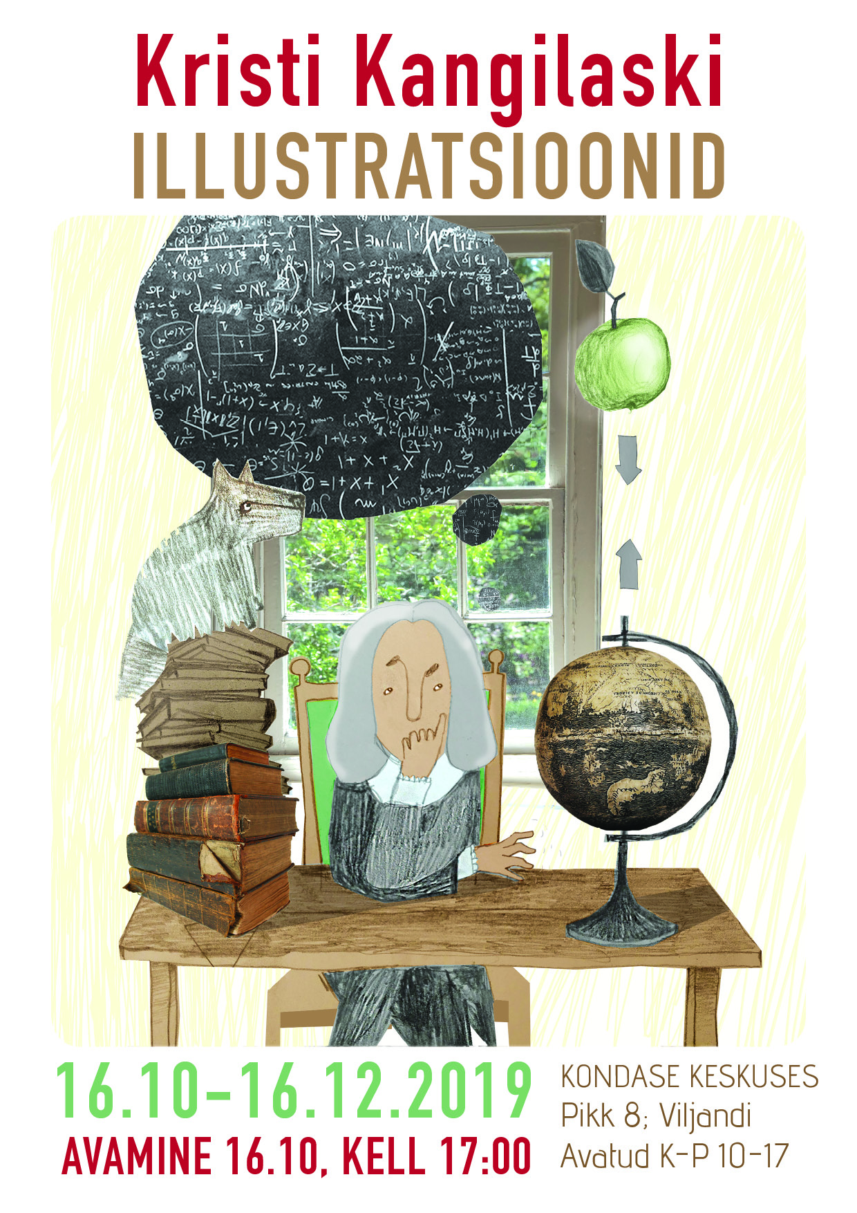 Kristi Kangilaski illustratsioonide näitus Kondase Keskuses