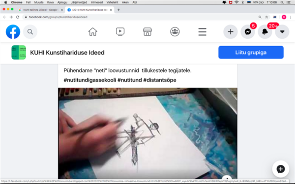 Kunsti&otilde;pe k&ouml;&ouml;gilaual
