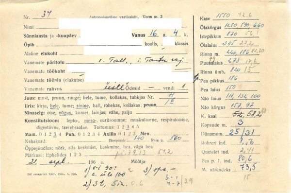 Eesti t&uuml;tarlapse kehale rakenduv looduslik valik