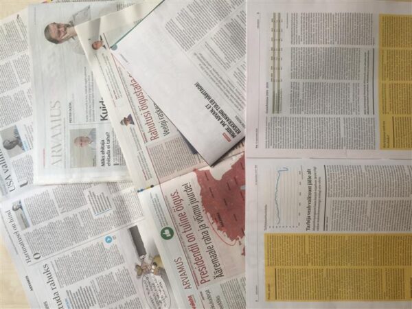 M&otilde;tteid ja t&auml;heldusi ajakirjandusseisust Eestis