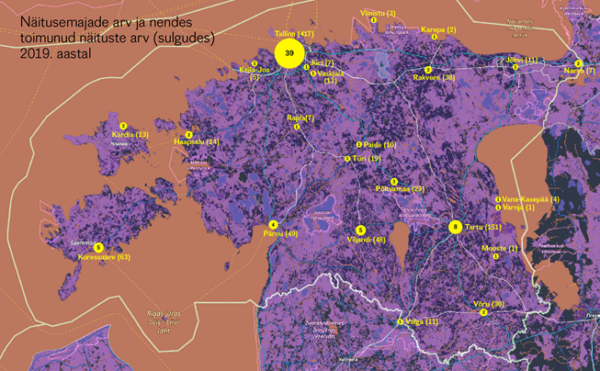 2019. aastal toimus ligi 2 miljonit näitusekülastust