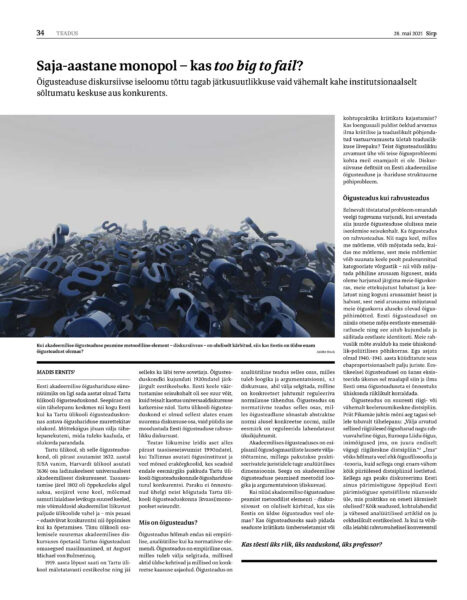 Monopol, konkurents ja  keskused &otilde;igushariduses