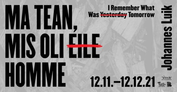 Johannes Luik avab Tartu Kunstimajas füüsilist mälu käsitleva isikunäituse 