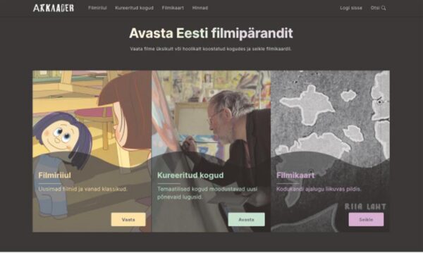 Filmide raamatukogu. Ehitus pooleli