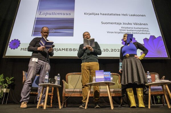 Eesti kirjanikud Helsingi raamatumessil