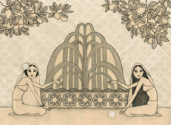 Viive Noore näitus „Unenägude aed“ kunstiaknal