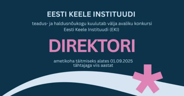 Eesti Keele Instituudi direktori konkurss