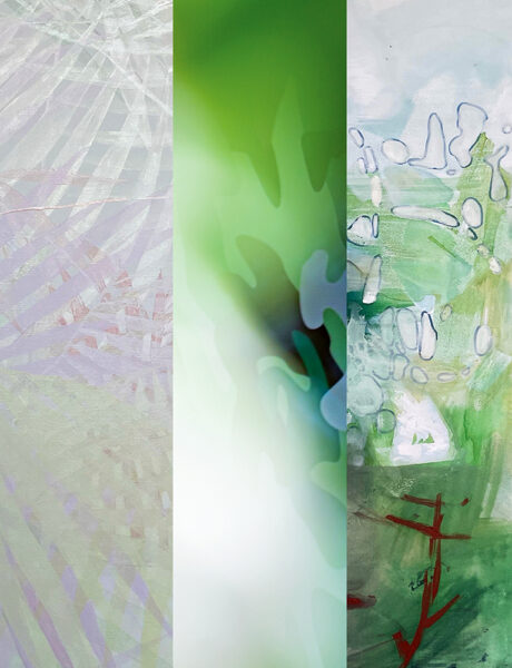 Eva Labotkin, Irina Krivonogova ja Margit Lõhmus Tartu Kunstimajas